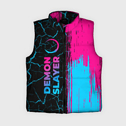 Женский жилет Demon Slayer - neon gradient: по-вертикали, цвет: 3D-черный