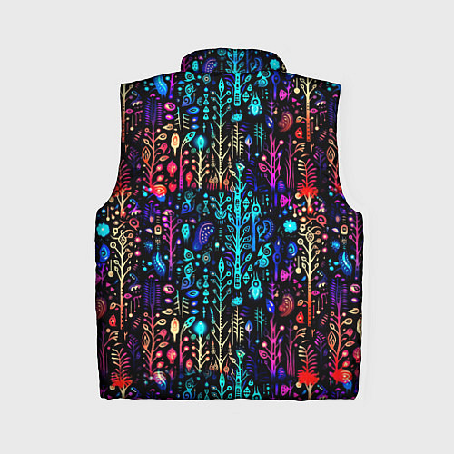 Женский жилет Флуоресцентные Цветы / 3D-Светло-серый – фото 2