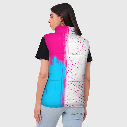 Женский жилет Die Antwoord neon gradient style: по-вертикали / 3D-Черный – фото 4