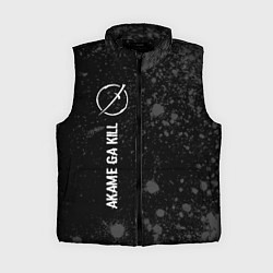 Женский жилет Akame ga Kill glitch на темном фоне: по-вертикали