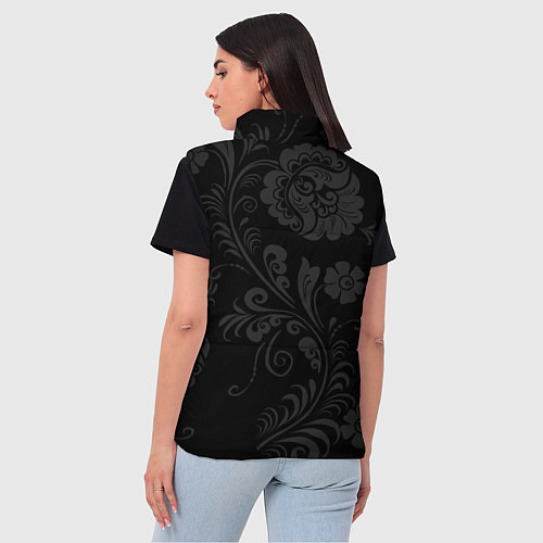 Женский жилет Russia black style / 3D-Черный – фото 4