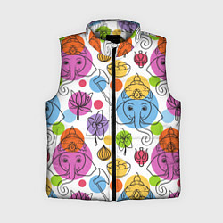 Женский жилет Индийские слоники