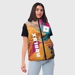 Женский жилет Roblox Logo Color, цвет: 3D-черный — фото 2