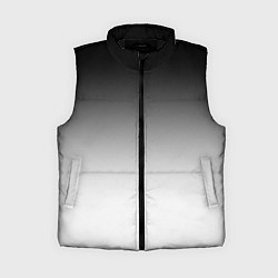 Женский жилет Black and white gradient, цвет: 3D-черный