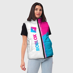 Женский жилет Roblox neon gradient style: по-вертикали, цвет: 3D-черный — фото 2