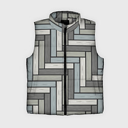 Женский жилет Паркетик, цвет: 3D-светло-серый