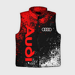 Женский жилет Ауди - красный и белый, цвет: 3D-красный