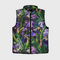 Женский жилет Ирисы паттерн
