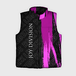 Женский жилет Joy Division rock legends: по-вертикали, цвет: 3D-черный