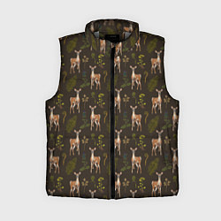 Женский жилет Олени и растения