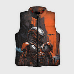 Женский жилет Боевой робот ксеноморф, цвет: 3D-красный