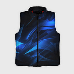 Женский жилет Black blue texture, цвет: 3D-красный