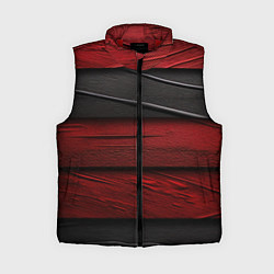 Женский жилет Black red texture, цвет: 3D-красный