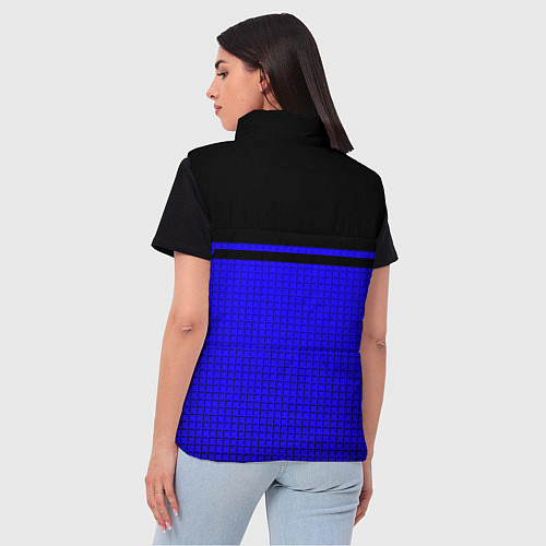 Женский жилет Volkswagen sport blue / 3D-Черный – фото 4