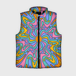 Женский жилет Абстрактный психоделический рисунок
