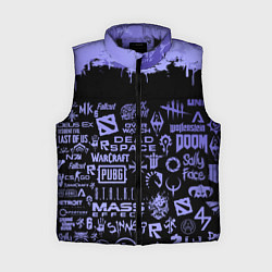 Женский жилет Games pattern, цвет: 3D-черный