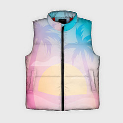 Женский жилет Градиентовый летний пейзаж
