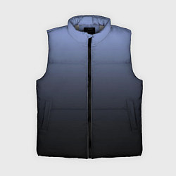 Женский жилет Градиент сиренево-черный, цвет: 3D-светло-серый