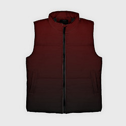 Женский жилет Градиент бордово-чёрный