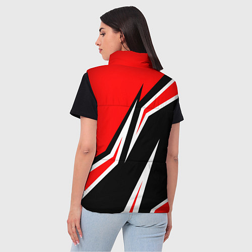 Женский жилет Ducati- red stripes / 3D-Светло-серый – фото 4