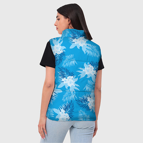 Женский жилет Цветочный паттерн - GTA vice city / 3D-Черный – фото 4