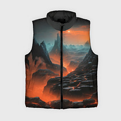 Женский жилет Заброшенная планета, цвет: 3D-черный