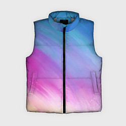 Женский жилет Абстрактная текстура акварельного градиента, цвет: 3D-светло-серый