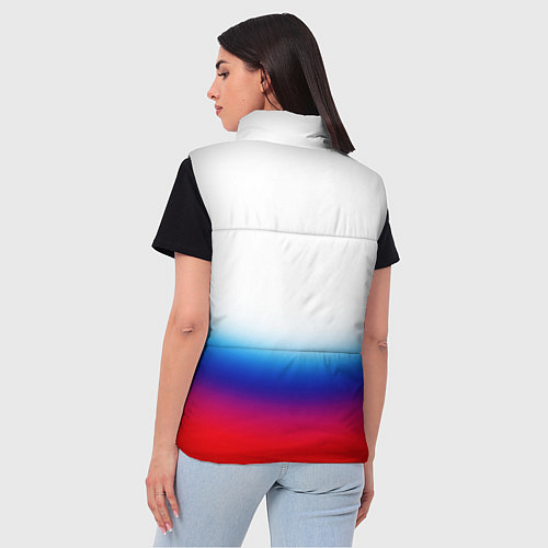 Женский жилет Флаг России градиент / 3D-Красный – фото 4