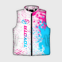 Женский жилет Toyota neon gradient style: по-вертикали