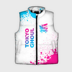 Женский жилет Tokyo Ghoul neon gradient style: надпись, символ, цвет: 3D-черный