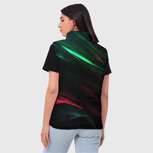Женский жилет Dark red and green / 3D-Красный – фото 4