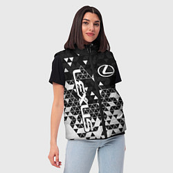 Женский жилет Лексус - распад, цвет: 3D-светло-серый — фото 2