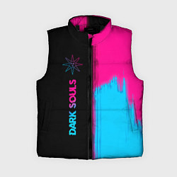 Женский жилет Dark Souls - neon gradient: по-вертикали, цвет: 3D-черный