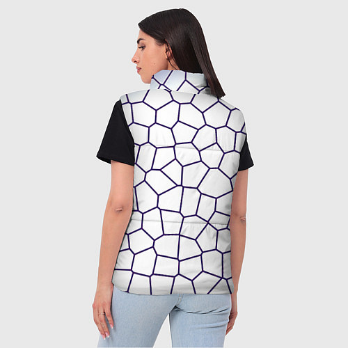 Женский жилет Сетчатый паттерн / 3D-Черный – фото 4