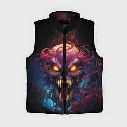 Женский жилет Череп мутант, цвет: 3D-черный