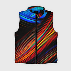 Женский жилет Смесь ярких линий абстракция