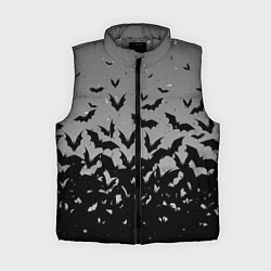 Женский жилет Серый фон и летучие мыши