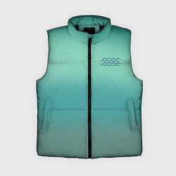 Женский жилет Бирюзовый цвет морской волны
