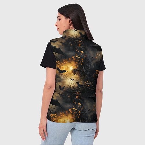 Женский жилет Ночная мышь / 3D-Черный – фото 4