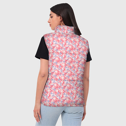 Женский жилет Цифровой камуфляж - Полина / 3D-Красный – фото 4
