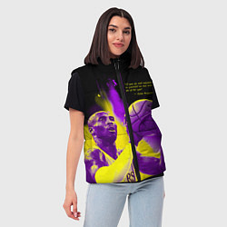 Женский жилет Цитата - Коби Брайант, цвет: 3D-светло-серый — фото 2