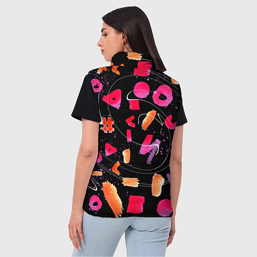 Женский жилет Яркие маркеры / 3D-Красный – фото 4