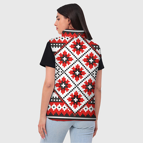 Женский жилет Удмурт мода / 3D-Черный – фото 4