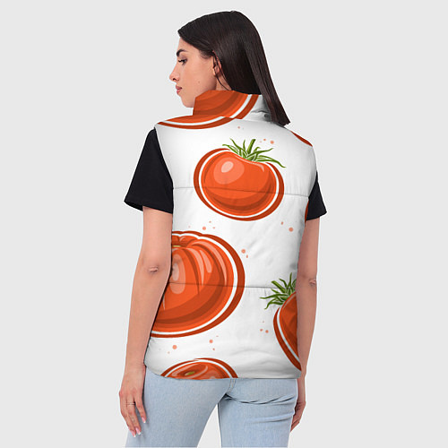 Женский жилет Помидорчики / 3D-Светло-серый – фото 4