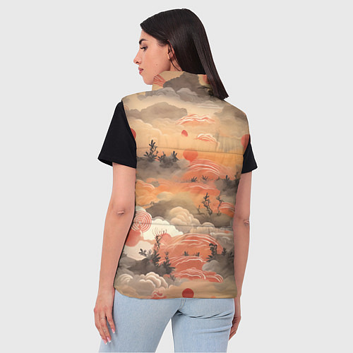 Женский жилет Japen pattern / 3D-Черный – фото 4