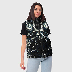 Женский жилет Прайд львов, цвет: 3D-черный — фото 2