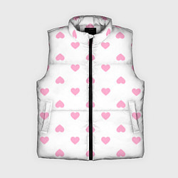Женский жилет Просто сердечки, цвет: 3D-светло-серый