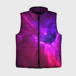 Женский жилет Бескрайнее космическое пространство - галактика, цвет: 3D-черный