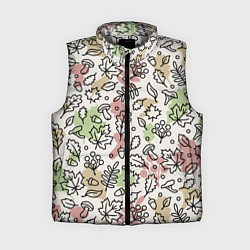 Женский жилет Осень - бежевый, цвет: 3D-светло-серый