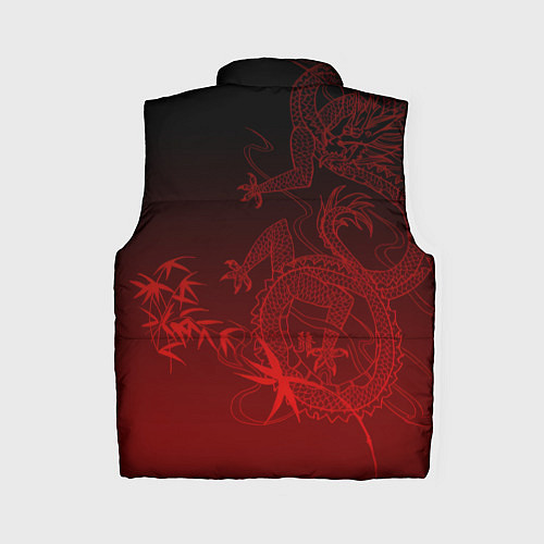 Женский жилет Дракон в градиенте / 3D-Светло-серый – фото 2